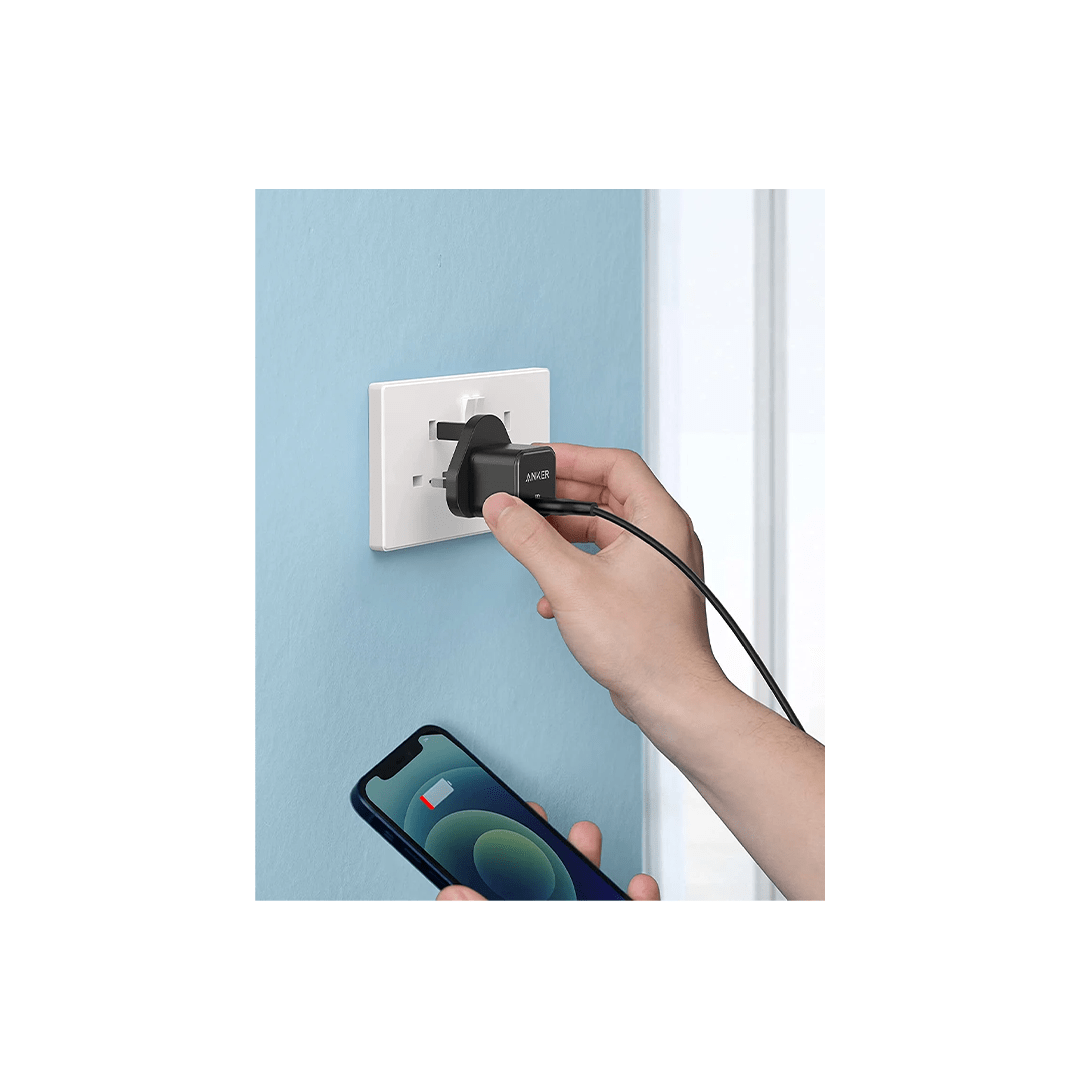 Anker PowerPort III 20W Cube USB-C Charger – Black in Qatar Anker PowerPort III 20W Cube USB-C Charger – Black in Qatar